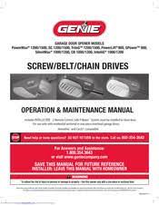 genie garage door opener user manuals