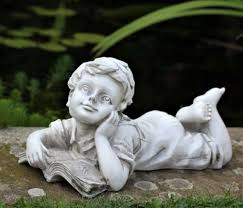 Garden Ornament Large Lying Boy Statues