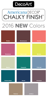 2016 New Americana Decor Chalky Finish Colors Chalky