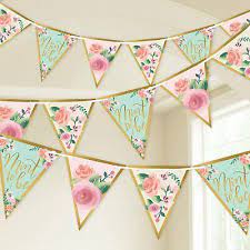 mint to be pennant wall banner room
