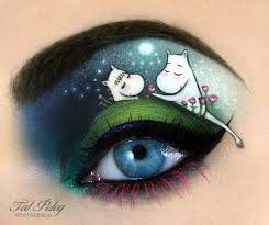creative eye makeup ilration by tal