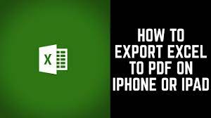 how to export microsoft excel to pdf in
