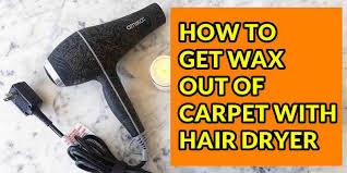how to use a hair dryer to remove wax
