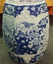 lot 2 chinese porcelain blue white b w