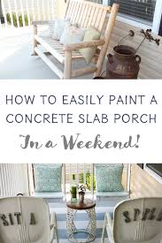 how to paint your concrete porch in one