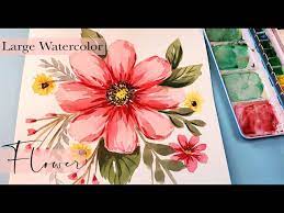 Watercolor Flowers Step By Step