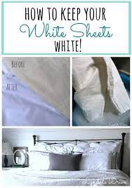 cleaning white sheets