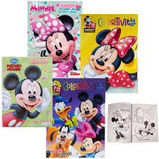 2 pack minnie mickey mouse coloring