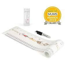 Talltape Portable Roll Up Height Chart Plus 1 Sharpie Marker Pen To Measure Children From Birth Choice Of 10 Designs A Memento For Life Wild