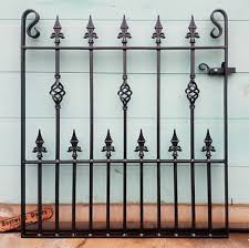 single garden gates wrought iron metal