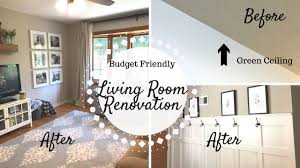 Living Room Transformation Home Renovation On A Budget Youtube