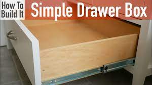 how to build a simple drawer box you