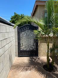 wrought iron entryway gates