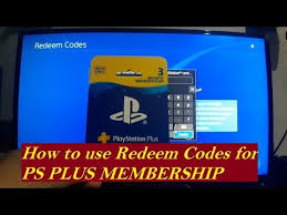 redeem codes for ps plus membership