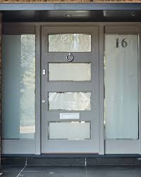 modern grey front door london door