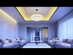 bedroom gypsum ceiling led light