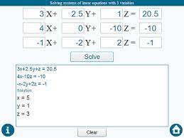 System Of Linear Equations Solver And