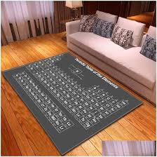 periodic table of elements gym carpet
