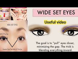 wide set eyes par makeup kaise kare