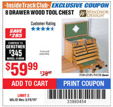 harbor freight wood tool chest coupon