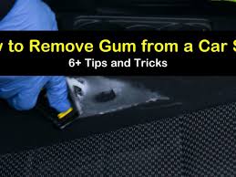 remove gum from a car seat