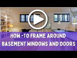 repair a basement window frame