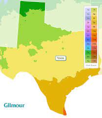 texas planting zones growing zone map