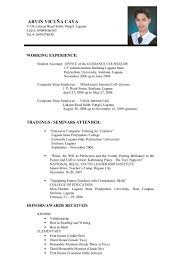     Internship Resume Samples For College Students Template Within     Glamorous    
