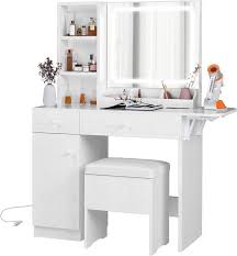 ironck vanity desk with led lighted
