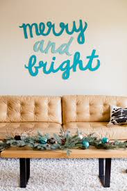 Merry Bright Holiday Wall Art Diy