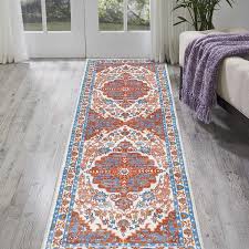 boho runner rug non slip runner rug