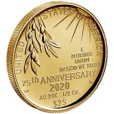 End of world war ii, liberation from national socialism. End Of World War Ii 75th Anniversary Gold Coin U S Mint