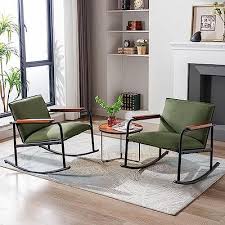 duomay modern accent rocking chair mid