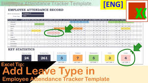 employee attendance tracker template