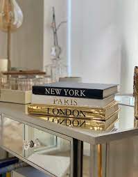 Set Of 3 Luxury Decorative Books City