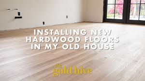 installing new hardwood floors in our