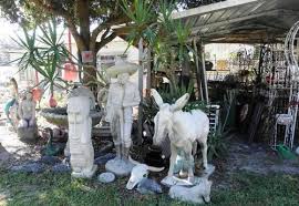 garden cement statuary of mexican man
