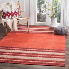safavieh montauk red ivory 6 ft x 6 ft square area rug