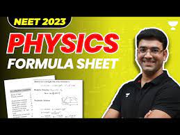 Physics Formula Sheet For Neet 2023