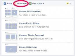 adding images and video to a facebook