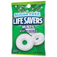 life savers mints sugar free wint o green