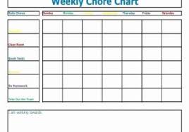 48 Unique Collection Of Sample Chore Chart Worldacadiancongress Com
