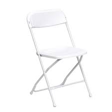 white plastic folding chairs for