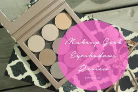 makeup geek eyeshadows review