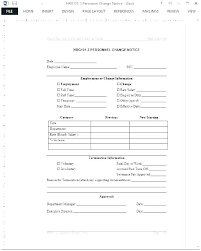 Employee Change Form Template 9 Status Word This Is Request