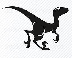 Raptor Svg Files For Cricut Dinosaur Vector Images Etsy In 2020 Silhouette Clip Art Raptor Dinosaur