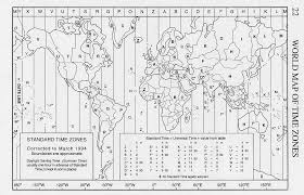 World Time Zone Conversion Chart World Time Zones Map