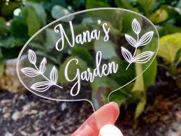 Personalized Acrylic Garden Sign Flower