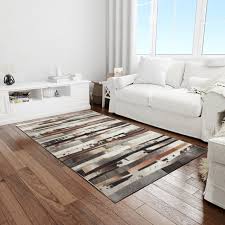 Handmade Cowhide 100 Leather Rug