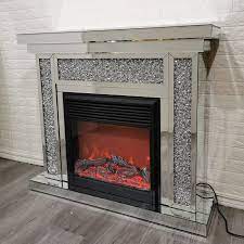 Crushed Glass Fireplace Affordable